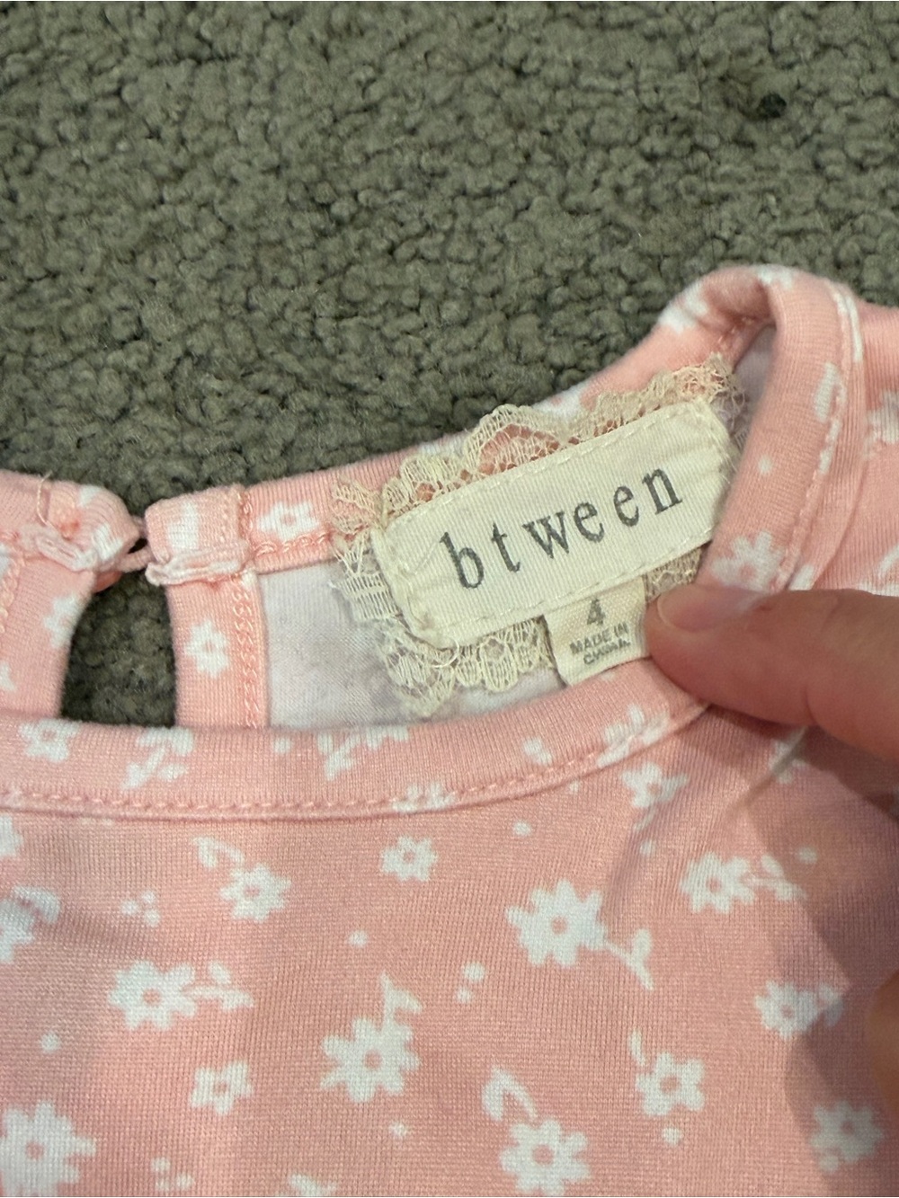 Pink Floral Romper - Picture 3 of 5